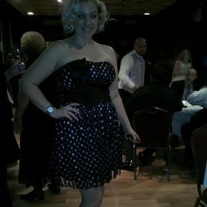 Size large polka dot dress